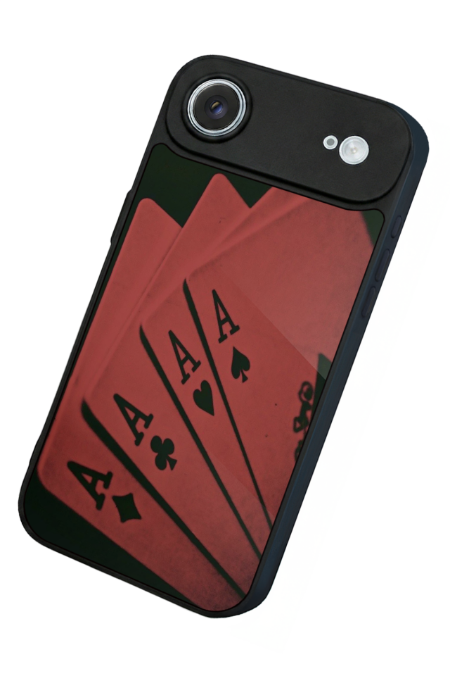 iPhone 17 Air Uyumlu Kart Tasarımlı Glossy Premium Kılıf