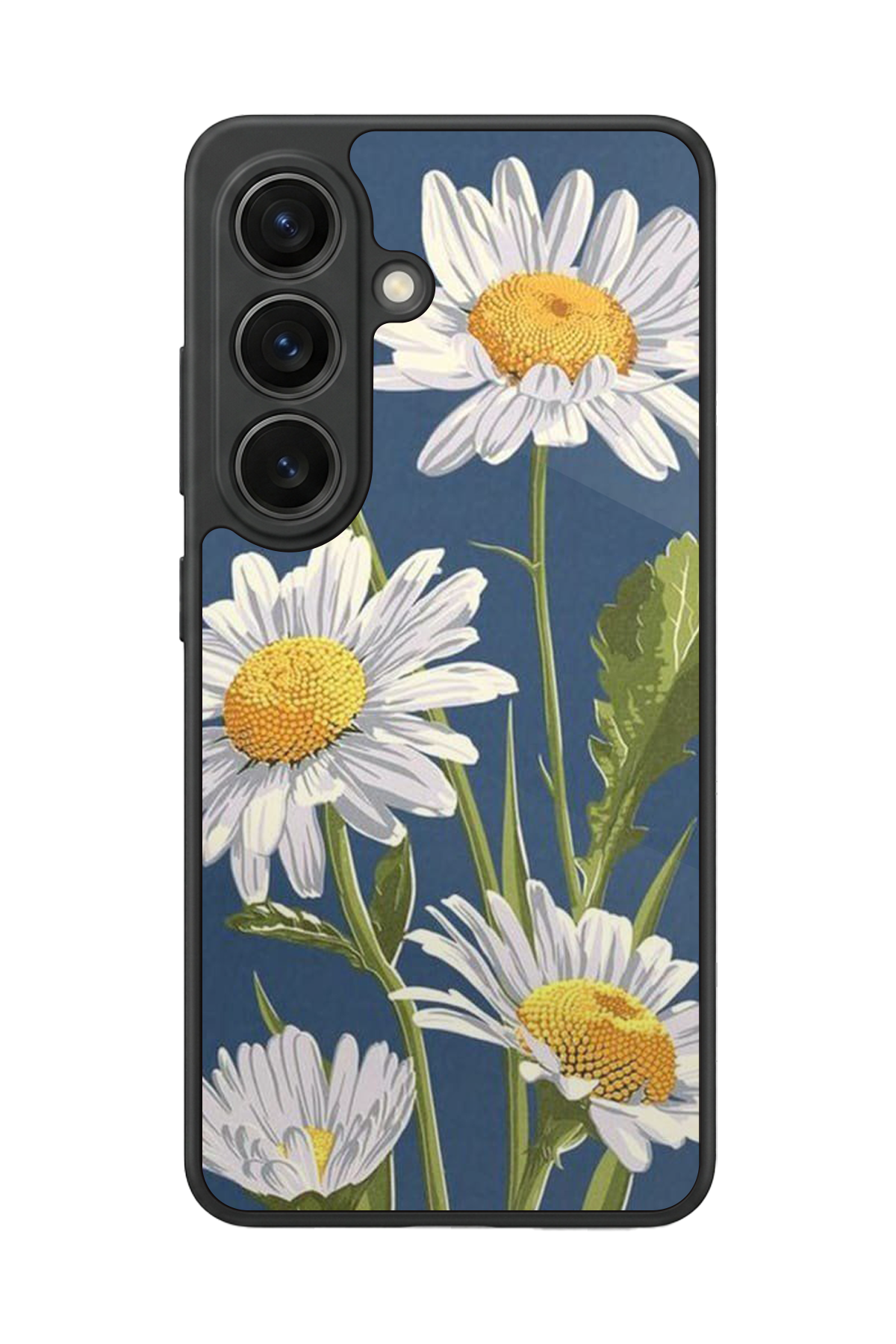 Samsung Galaxy S26 Uyumlu Papatya Tasarımlı Glossy Premium Kılıf