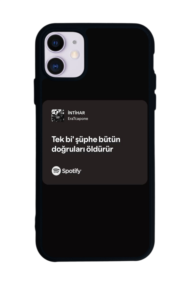 iPhone 11 Uyumlu Sarki Sozleri Tasarımlı Glossy Premium Kılıf
