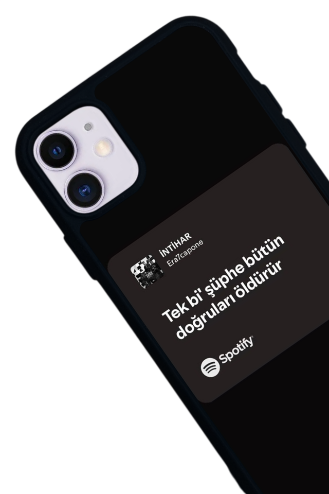 iPhone 11 Uyumlu Sarki Sozleri Tasarımlı Glossy Premium Kılıf