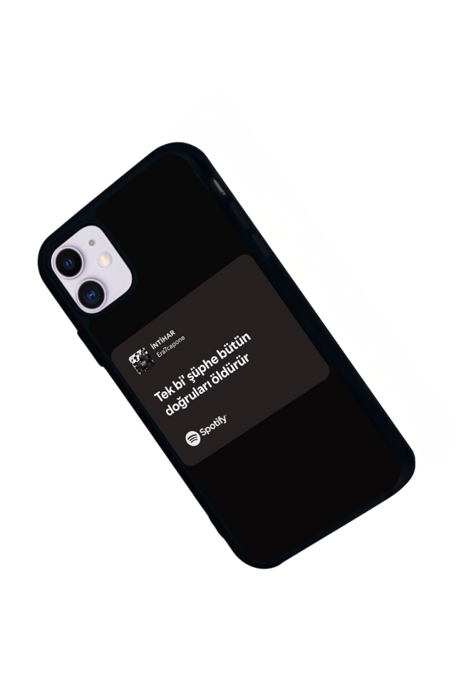 iPhone 11 Uyumlu Sarki Sozleri Tasarımlı Glossy Premium Kılıf