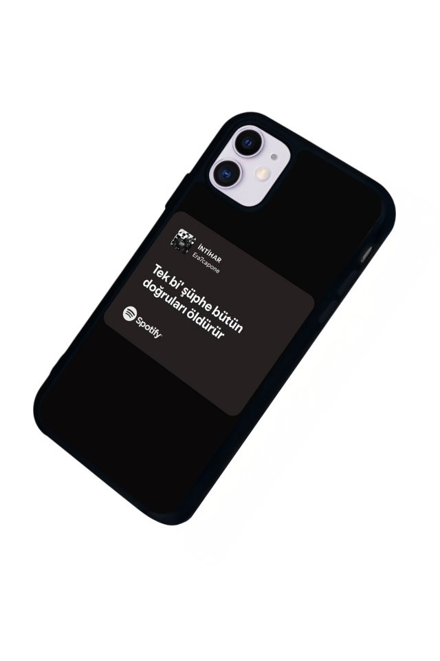 iPhone 11 Uyumlu Sarki Sozleri Tasarımlı Glossy Premium Kılıf