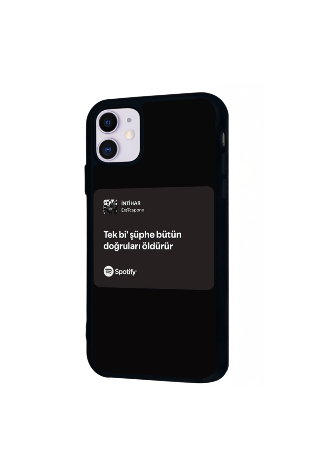 iPhone 11 Uyumlu Sarki Sozleri Tasarımlı Glossy Premium Kılıf