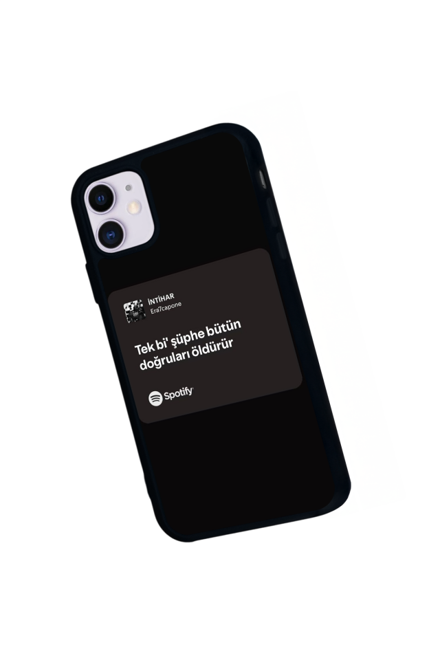 iPhone 11 Uyumlu Sarki Sozleri Tasarımlı Glossy Premium Kılıf
