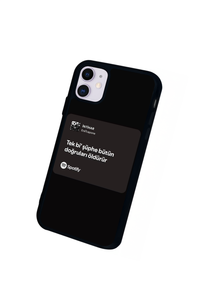 iPhone 11 Uyumlu Sarki Sozleri Tasarımlı Glossy Premium Kılıf