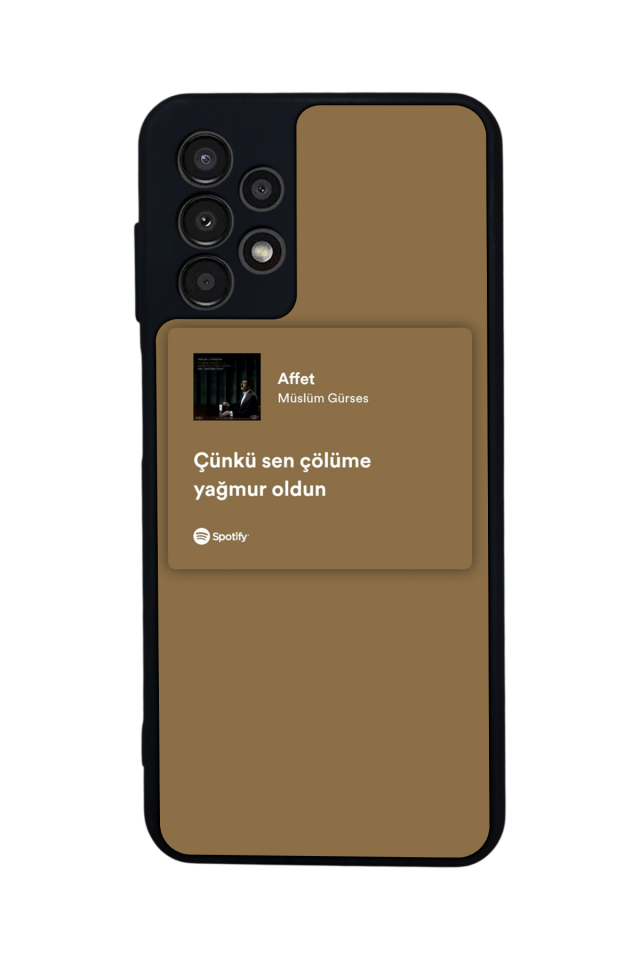 Samsung Galaxy A13 Uyumlu Sarki Sozleri Tasarımlı Glossy Premium Kılıf