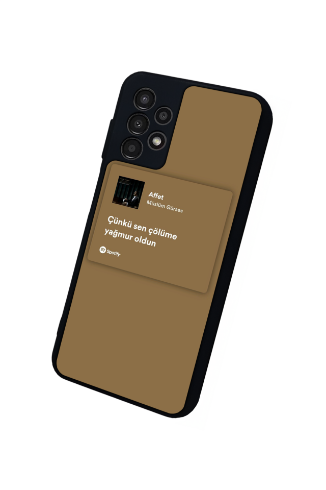 Samsung Galaxy A13 Uyumlu Sarki Sozleri Tasarımlı Glossy Premium Kılıf