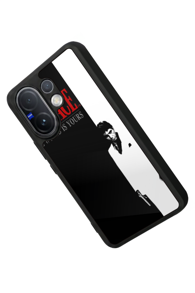 Vivo V60 Uyumlu Scarface Tasarımlı Glossy Premium Kılıf