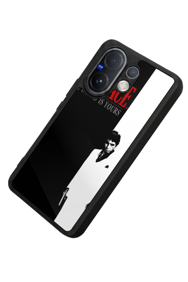 Vivo V60 Uyumlu Scarface Tasarımlı Glossy Premium Kılıf