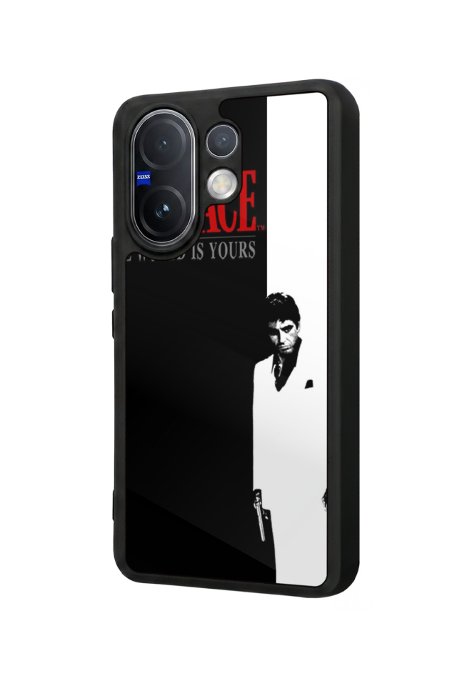 Vivo V60 Uyumlu Scarface Tasarımlı Glossy Premium Kılıf