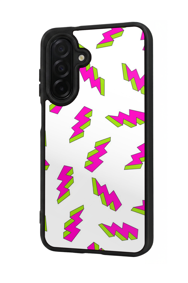 Samsung Galaxy A56 Uyumlu Simsek Tasarımlı Glossy Premium Kılıf