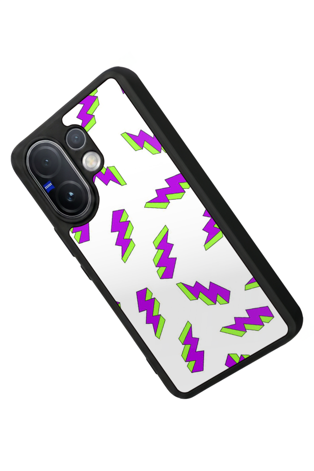Vivo V60 Uyumlu Simsek Tasarımlı Glossy Premium Kılıf