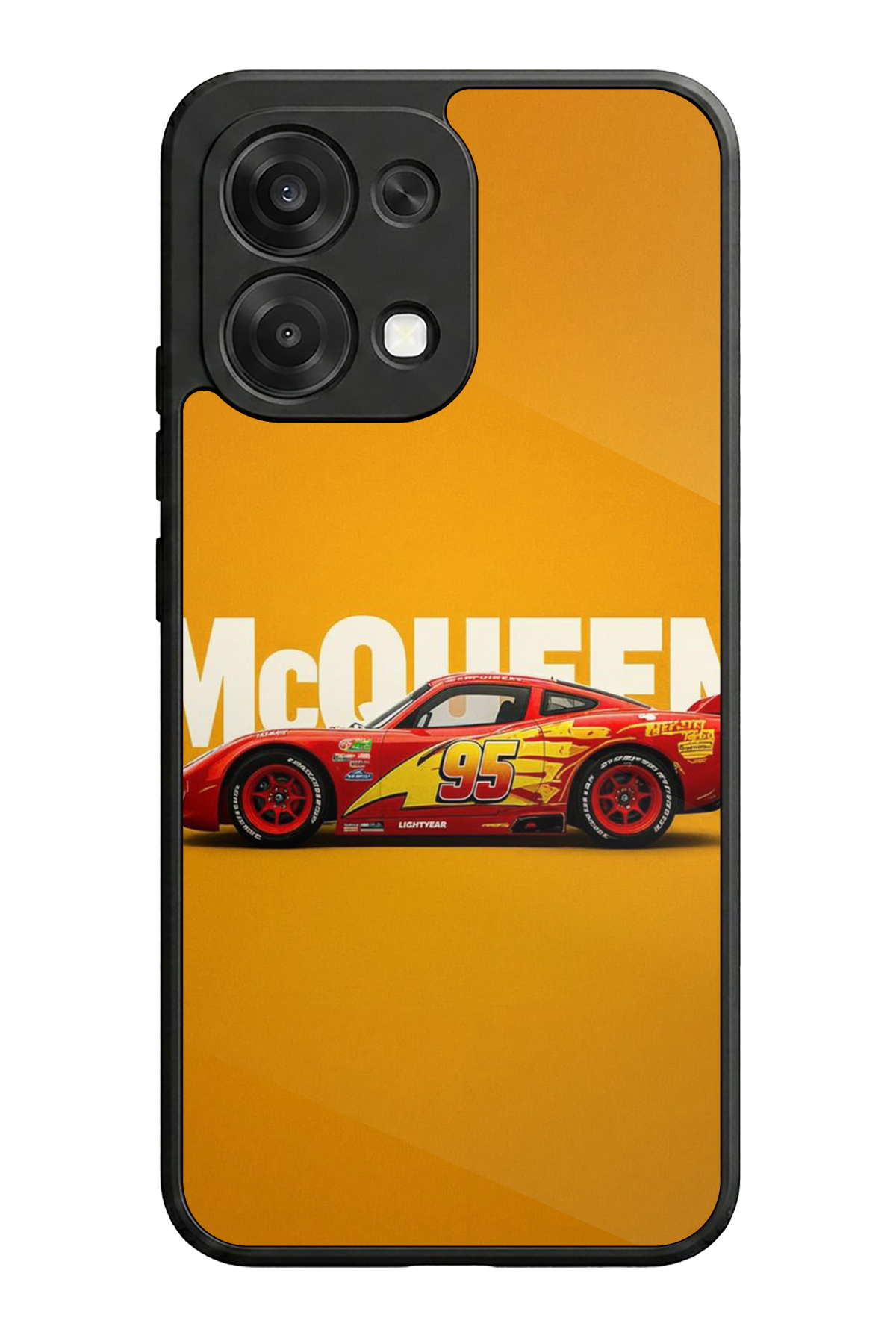 Oppo A6 Pro Uyumlu Şimsek McQueen Tasarımlı Glossy Premium Kılıf