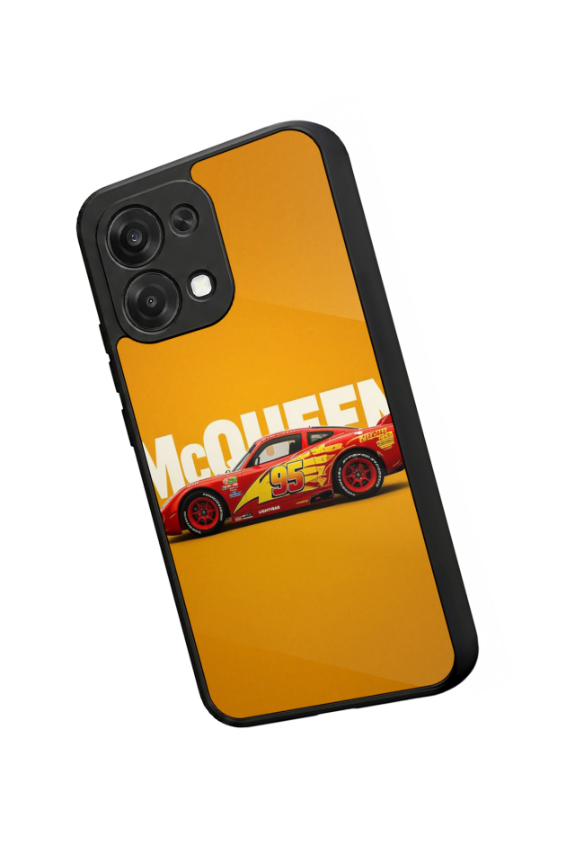 Oppo A6 Pro Uyumlu Şimsek McQueen Tasarımlı Glossy Premium Kılıf