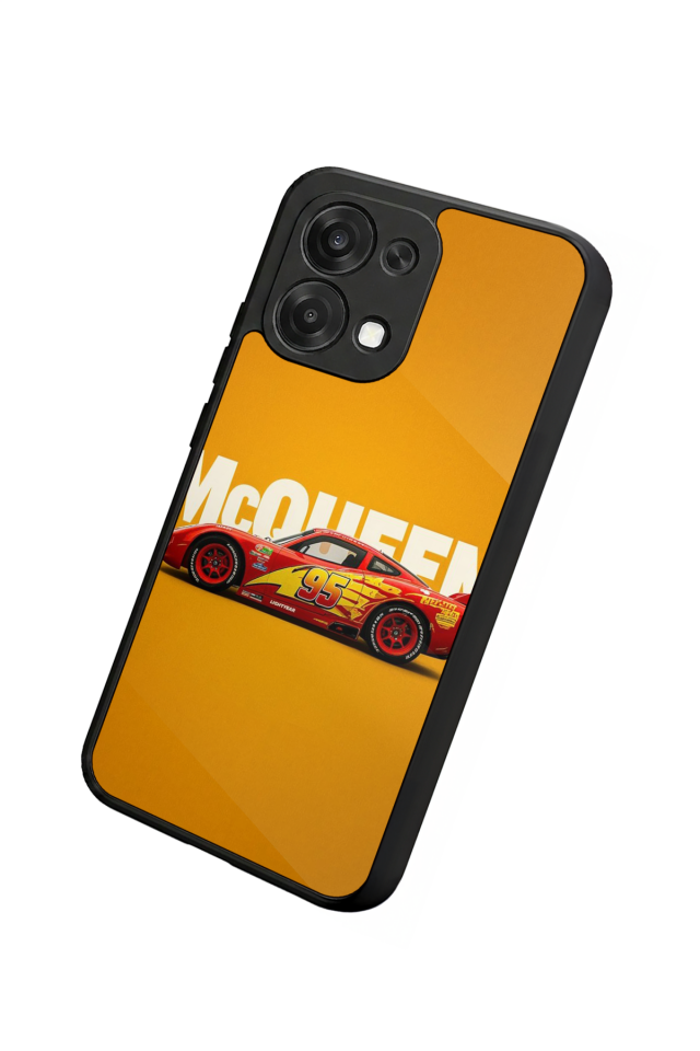 Oppo A6 Pro Uyumlu Şimsek McQueen Tasarımlı Glossy Premium Kılıf