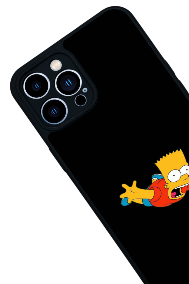 iPhone 12 Pro Max Uyumlu The Simpsons Tasarımlı Glossy Premium Kılıf