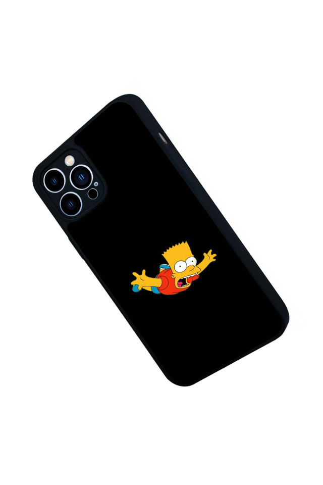 iPhone 12 Pro Max Uyumlu The Simpsons Tasarımlı Glossy Premium Kılıf