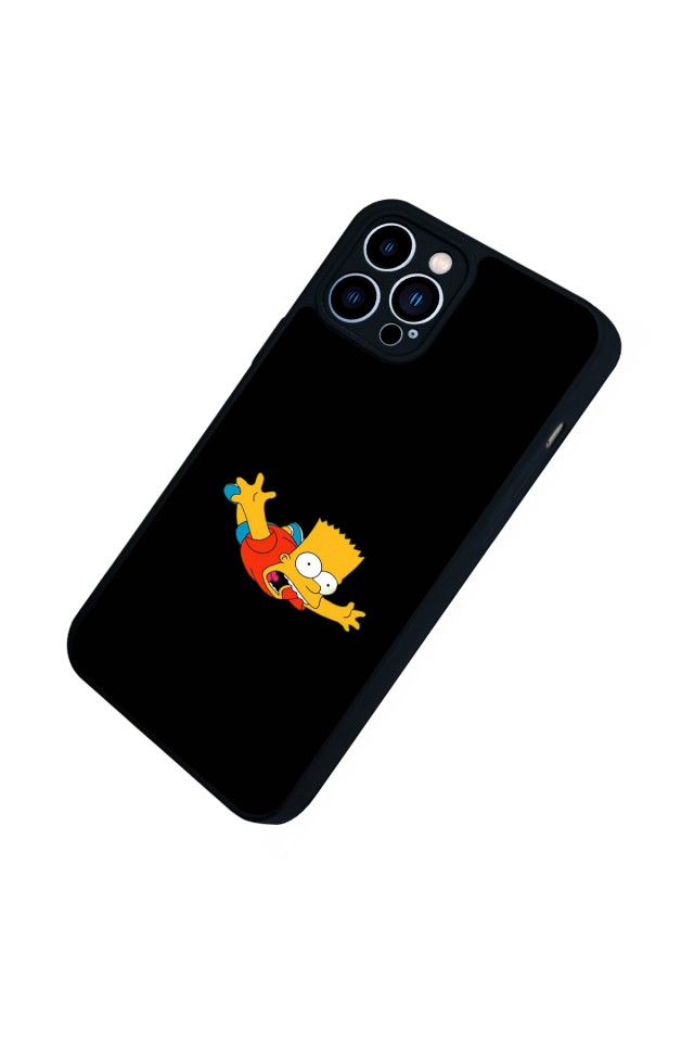 iPhone 12 Pro Max Uyumlu The Simpsons Tasarımlı Glossy Premium Kılıf
