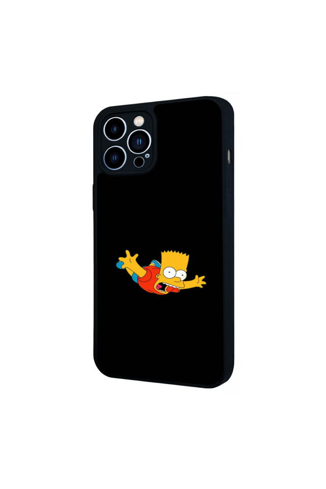 iPhone 12 Pro Max Uyumlu The Simpsons Tasarımlı Glossy Premium Kılıf
