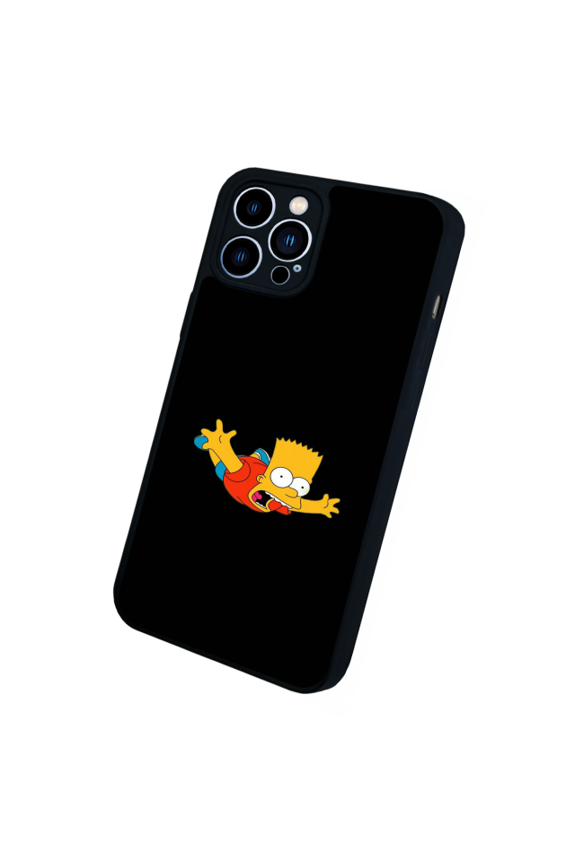 iPhone 12 Pro Max Uyumlu The Simpsons Tasarımlı Glossy Premium Kılıf