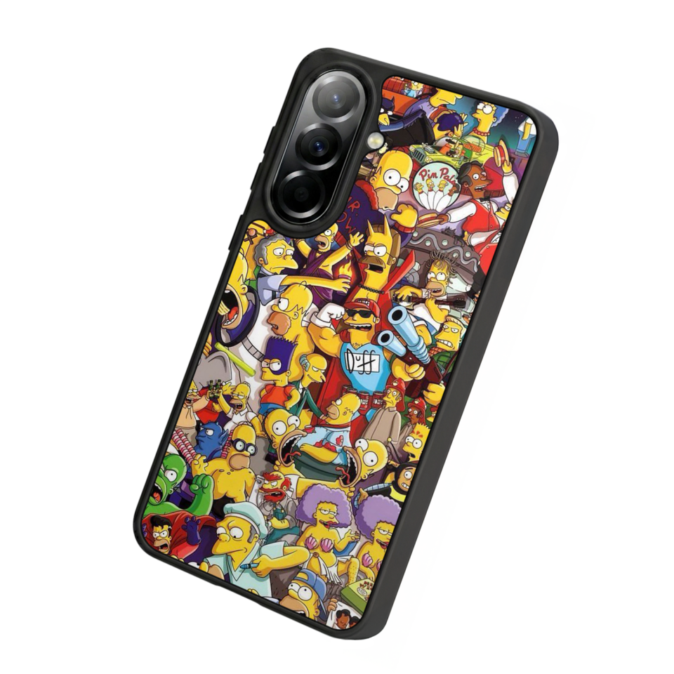 Samsung Galaxy A57 Uyumlu The Simpsons Tasarımlı Glossy Premium Kılıf