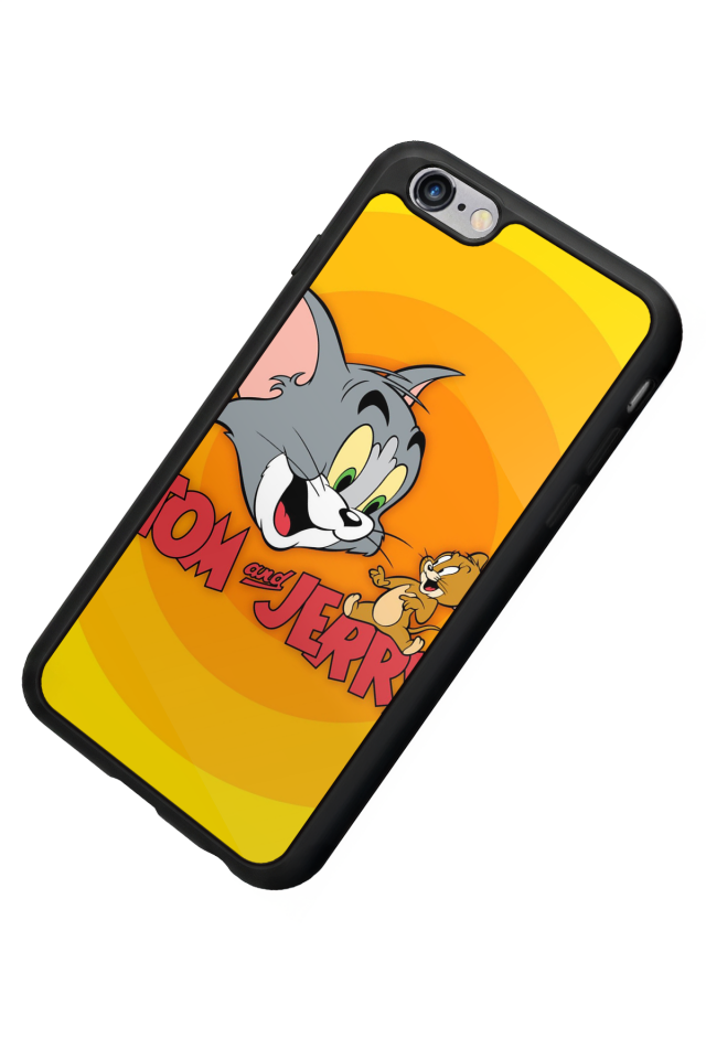 iPhone 6s Plus Uyumlu Tom And Jerry Tasarımlı Glossy Premium Kılıf