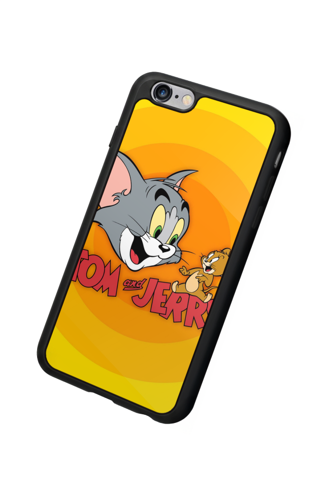 iPhone 6s Plus Uyumlu Tom And Jerry Tasarımlı Glossy Premium Kılıf