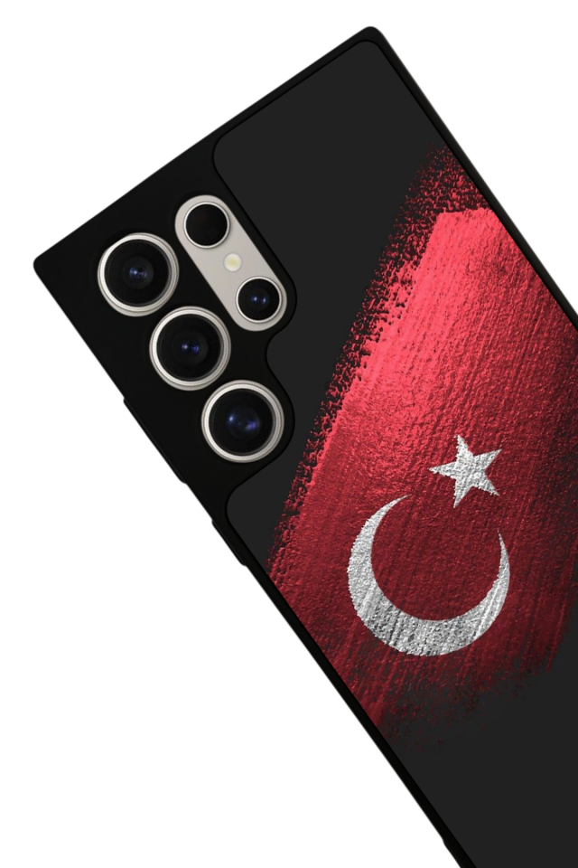 Samsung Galaxy S23 Ultra Uyumlu Türk Bayragi Tasarımlı Glossy Premium Kılıf