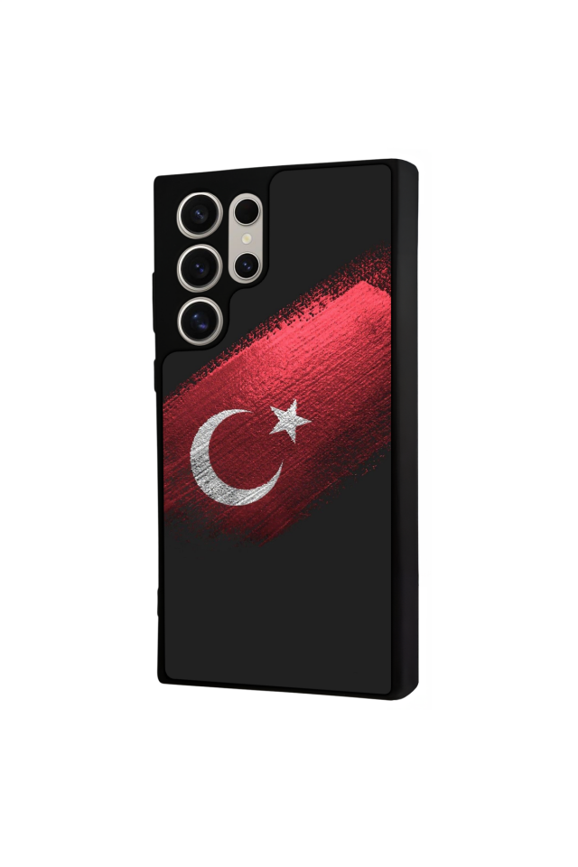 Samsung Galaxy S23 Ultra Uyumlu Türk Bayragi Tasarımlı Glossy Premium Kılıf