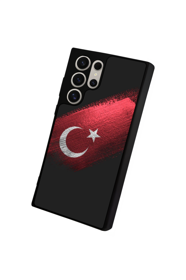 Samsung Galaxy S23 Ultra Uyumlu Türk Bayragi Tasarımlı Glossy Premium Kılıf