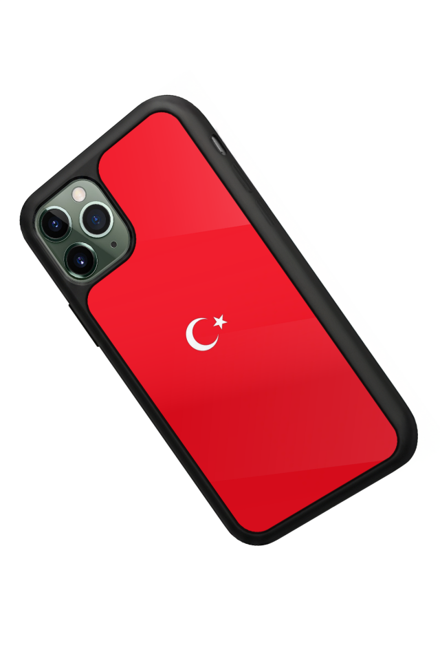 iPhone 11 Pro Uyumlu Türk Bayragi Tasarımlı Glossy Premium Kılıf