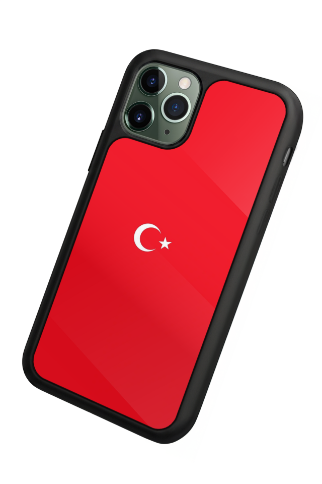iPhone 11 Pro Uyumlu Türk Bayragi Tasarımlı Glossy Premium Kılıf
