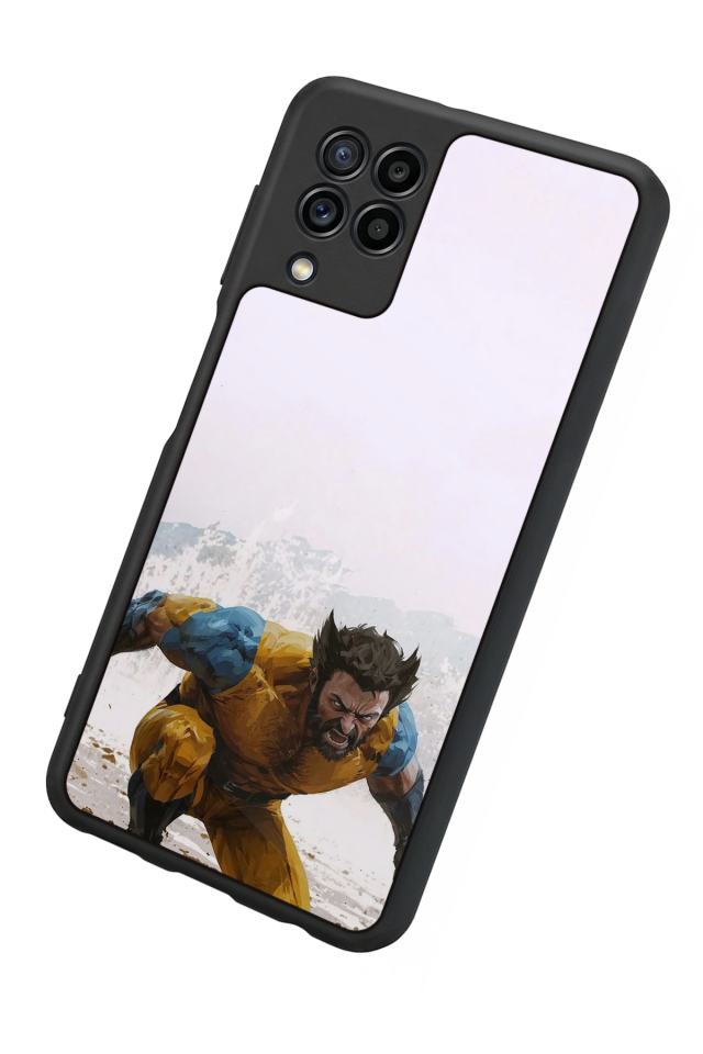Samsung Galaxy M32 Uyumlu Wolverine Tasarımlı Glossy Premium Kılıf