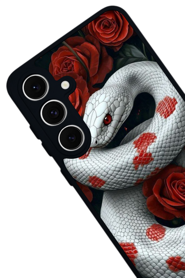 Samsung Galaxy A16 Uyumlu Yılan Tasarımlı Glossy Premium Kılıf