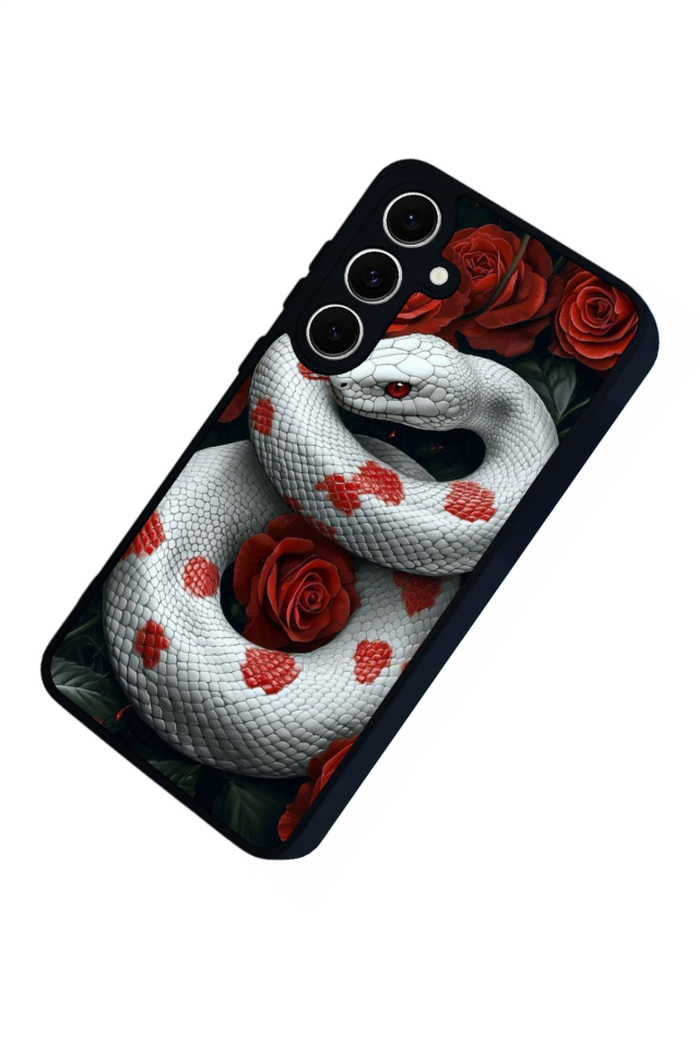 Samsung Galaxy A16 Uyumlu Yılan Tasarımlı Glossy Premium Kılıf