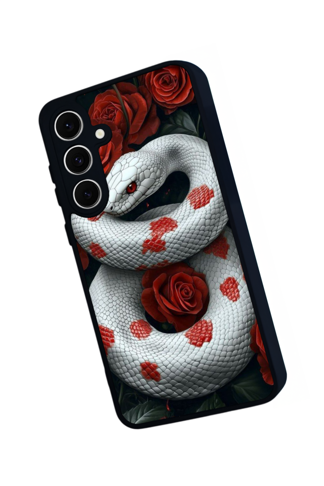 Samsung Galaxy A16 Uyumlu Yılan Tasarımlı Glossy Premium Kılıf