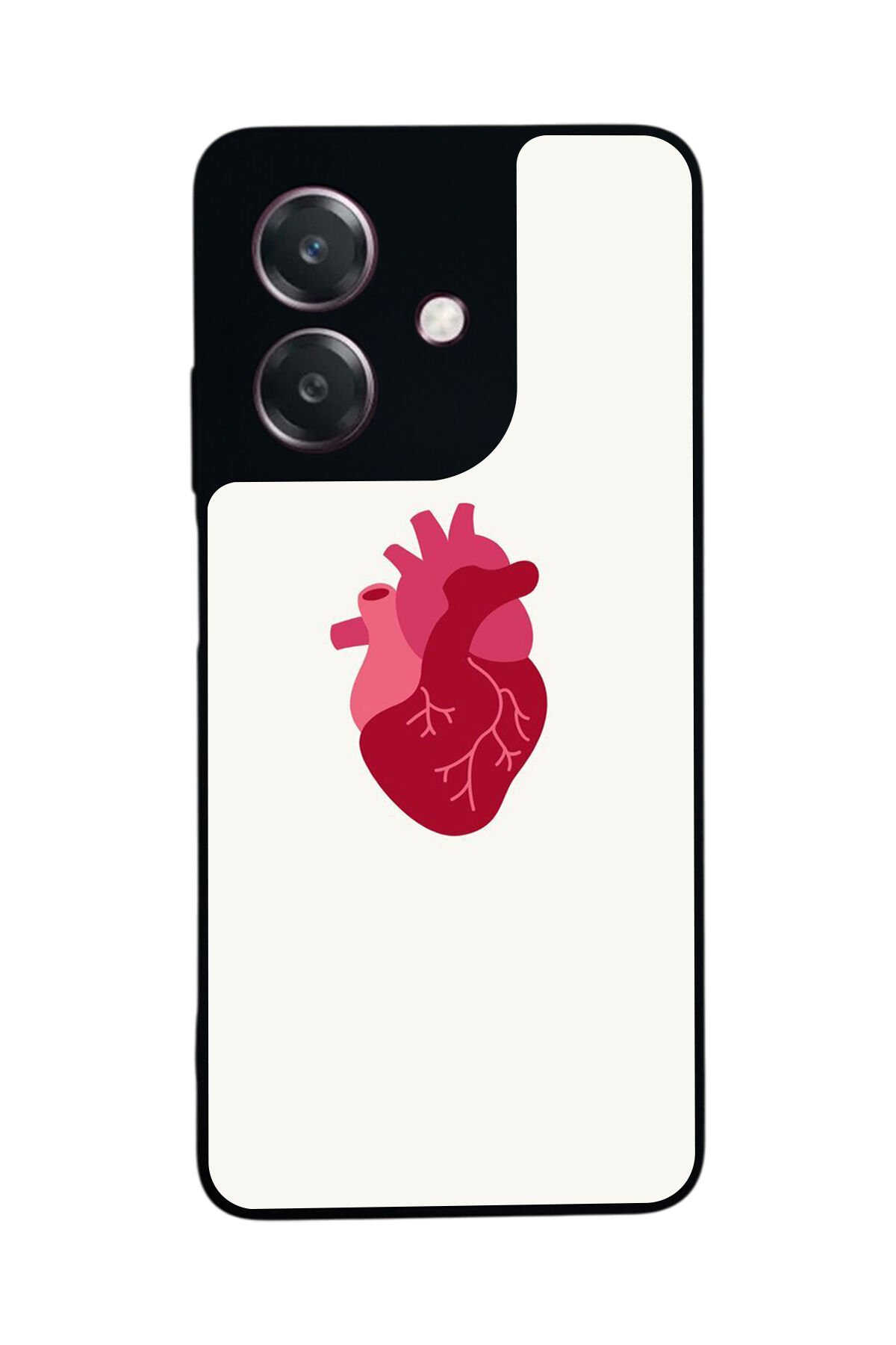 Oppo A3 5G Uyumlu Kalp Love Tasarımlı Glossy Premium Kılıf