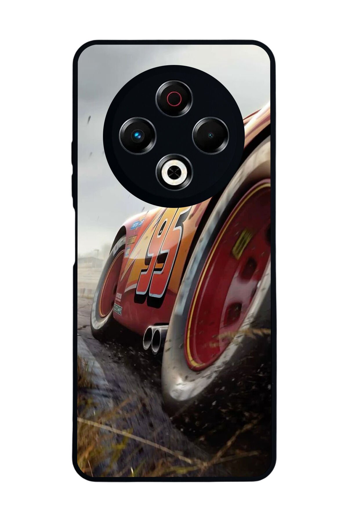 Tecno Spark 30 Uyumlu Simsek McQueen Tasarımlı Glossy Premium Kılıf