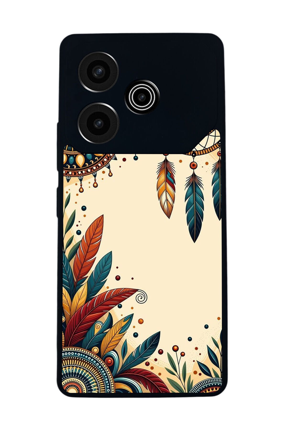 Tecno Pova 6 Uyumlu Mandala Tasarımlı Glossy Premium Kılıf