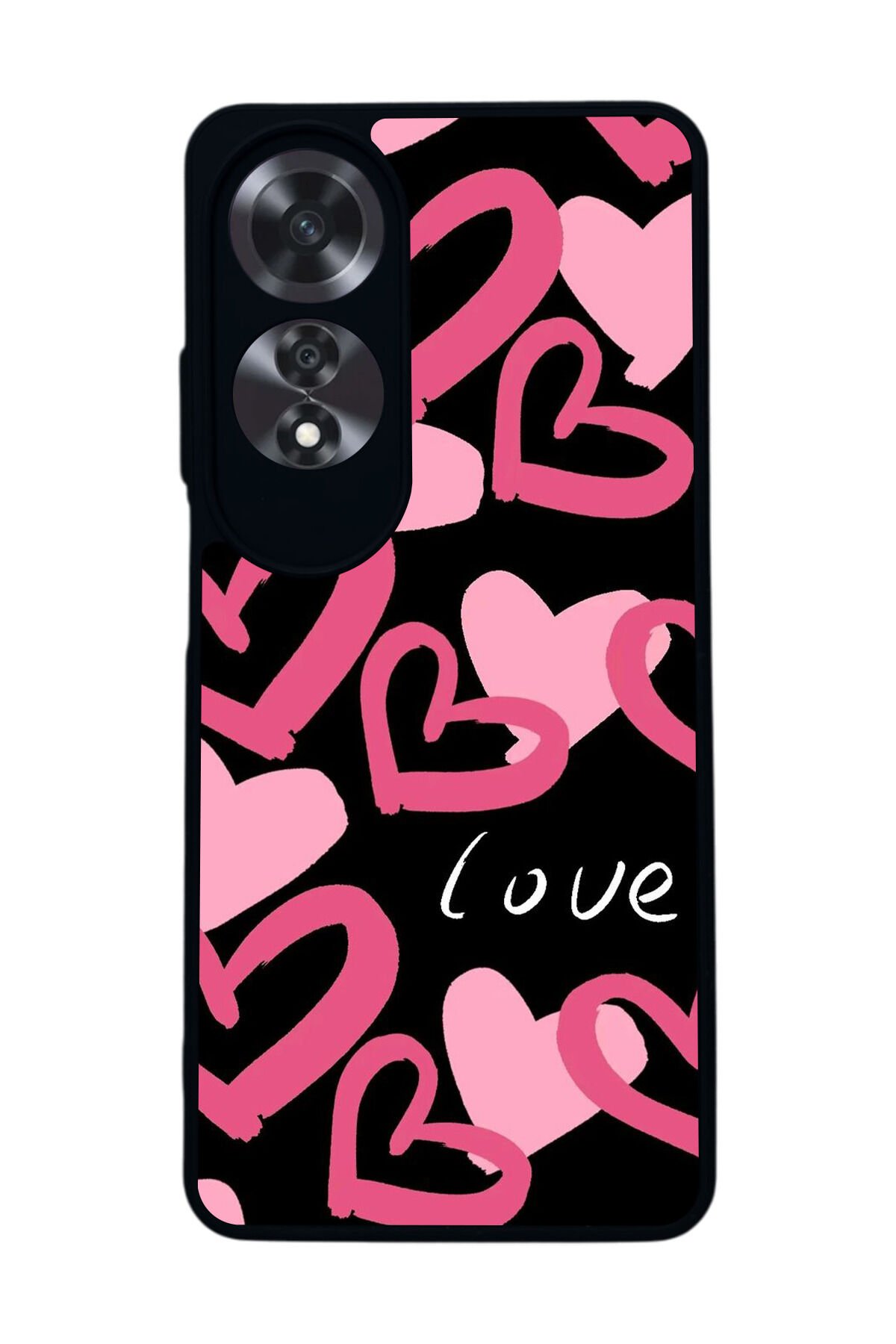 Oppo A60 Mat Siyah uyumlu Kılıf – Yumuşak Silikon, Koruyucu, Şok Emici Kapak