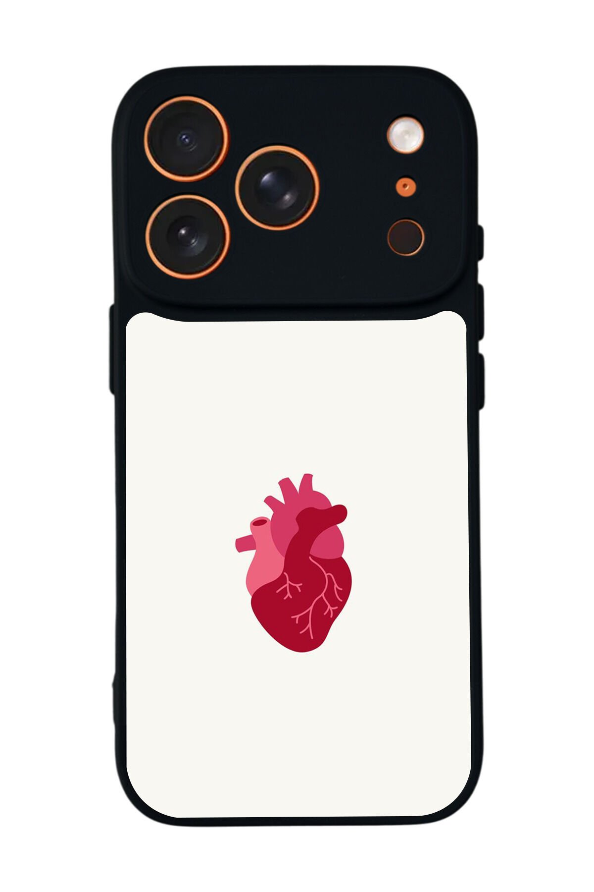 iPhone 17 Pro Uyumlu Kalp Love Tasarımlı Glossy Premium Kılıf