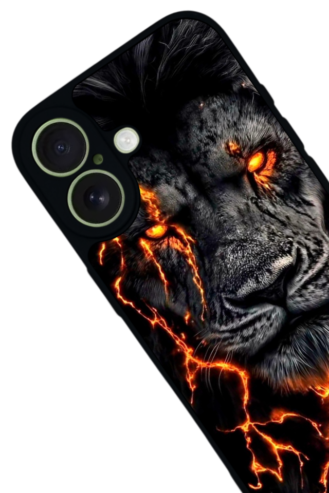 iPhone 17 Uyumlu Aslan Tasarımlı Glossy Premium Kılıf