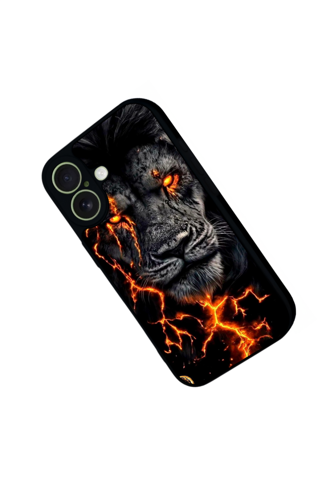 iPhone 17 Uyumlu Aslan Tasarımlı Glossy Premium Kılıf