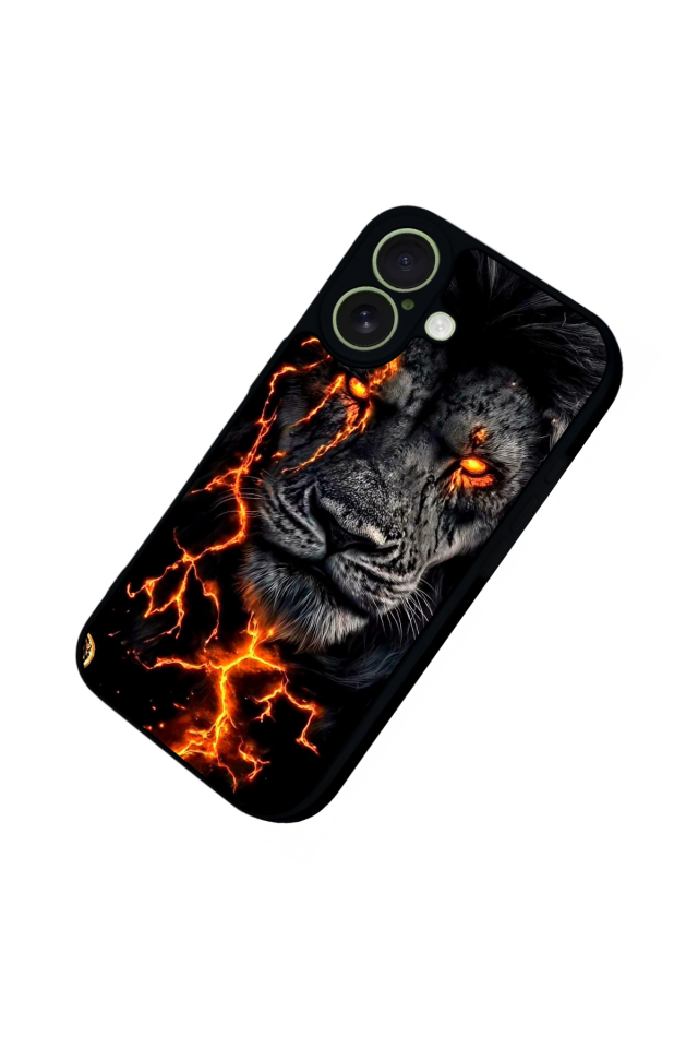 iPhone 17 Uyumlu Aslan Tasarımlı Glossy Premium Kılıf