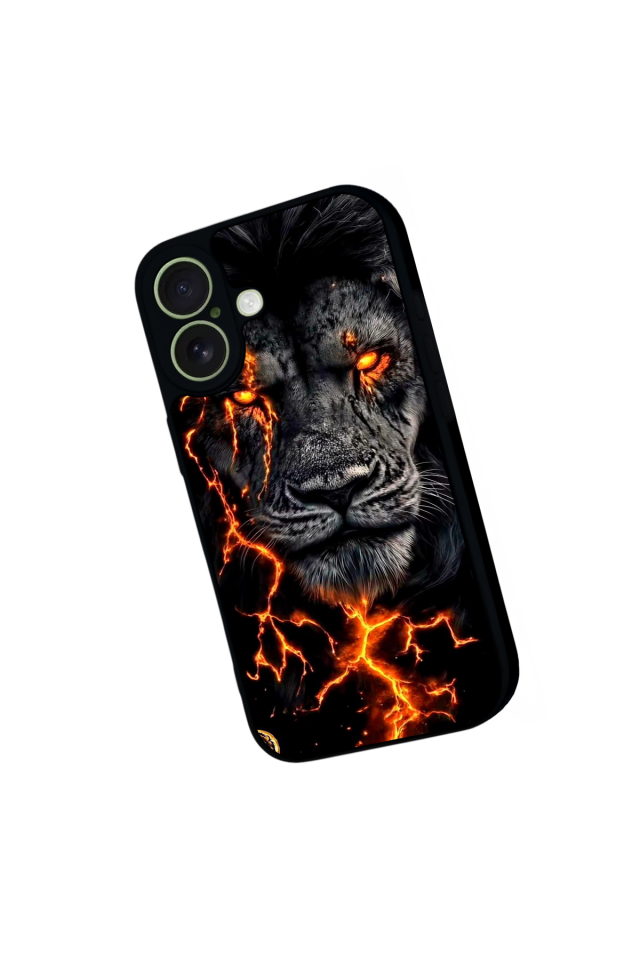 iPhone 17 Uyumlu Aslan Tasarımlı Glossy Premium Kılıf
