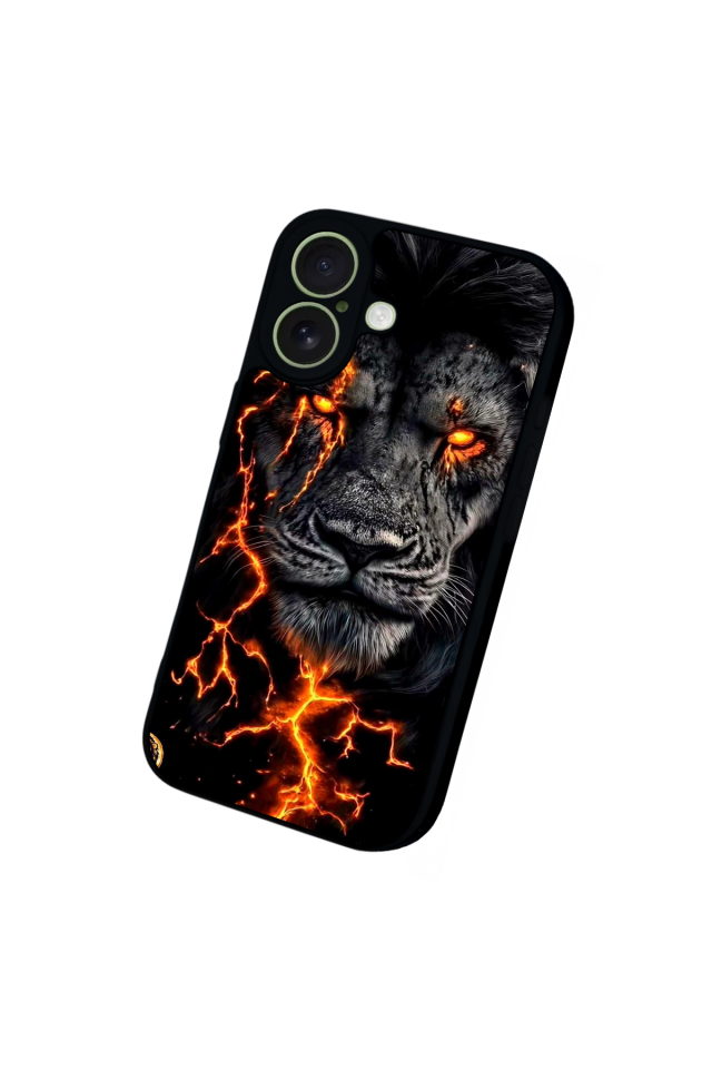 iPhone 17 Uyumlu Aslan Tasarımlı Glossy Premium Kılıf