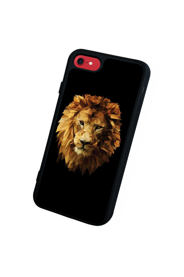 iPhone 7 Uyumlu Aslan Tasarımlı Glossy Premium Kılıf