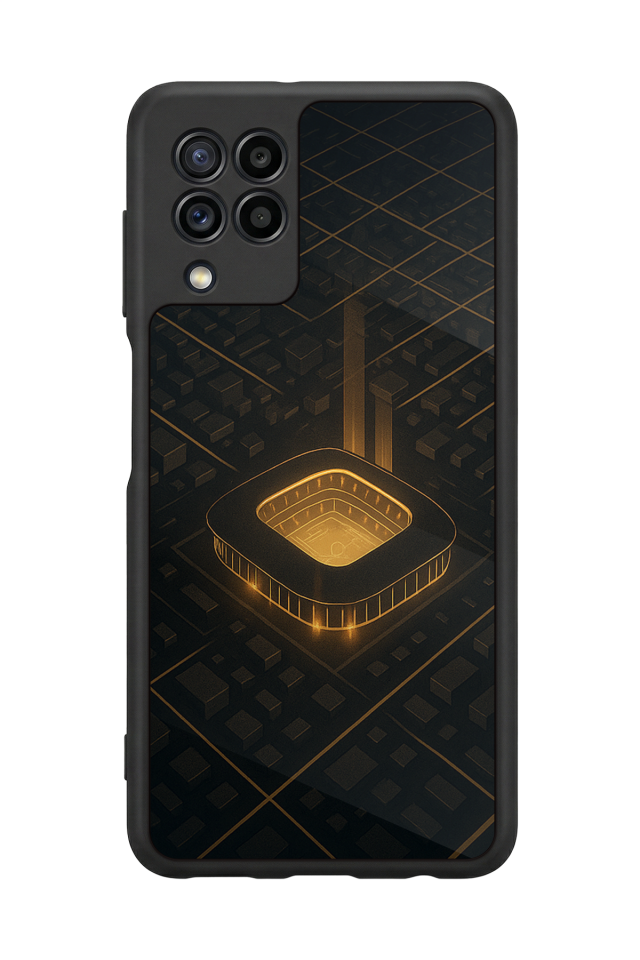 Samsung Galaxy M32 Uyumlu Aslan Tasarımlı Glossy Premium Kılıf