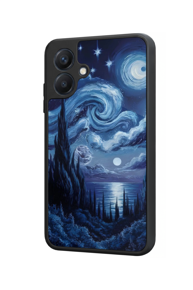 Samsung Galaxy A07 Uyumlu Ay Tasarımlı Glossy Premium Kılıf