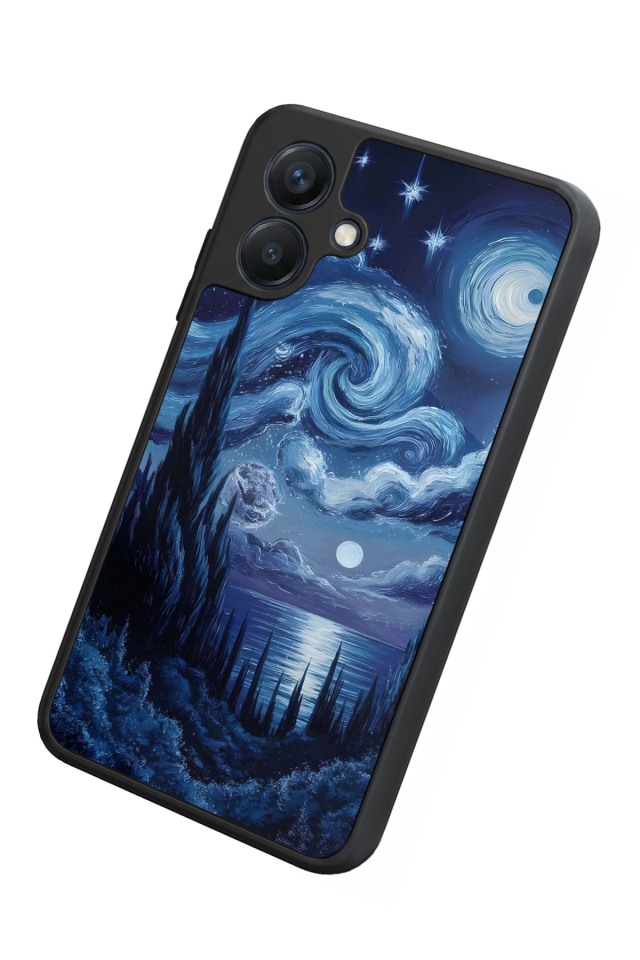 Samsung Galaxy A07 Uyumlu Ay Tasarımlı Glossy Premium Kılıf